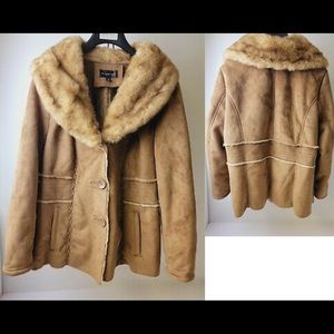 70s Faux fur/suede coat